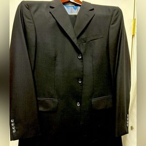 Oscar De La Renta black suit jacket and pants